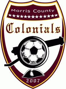 morris county colonials 2008-pres primary logo DTF transfer for t shirt